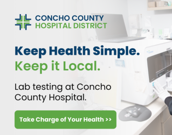 Keep Health Simple. Keep it Local. Lab testing at Concho County Hospital. Take charge of your health.