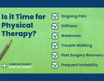 Picture of a pencil. Ad says is it time for Physical Therapy?
